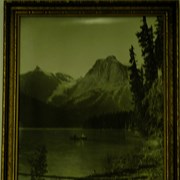 Cover image of [Canoe on unidentified mountain lake]